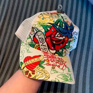 Ed Hardy Love Bird Rhinestone Hat